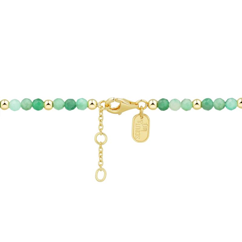 Emerald Bead Bracelet in Vermeil – Image 4 of 4