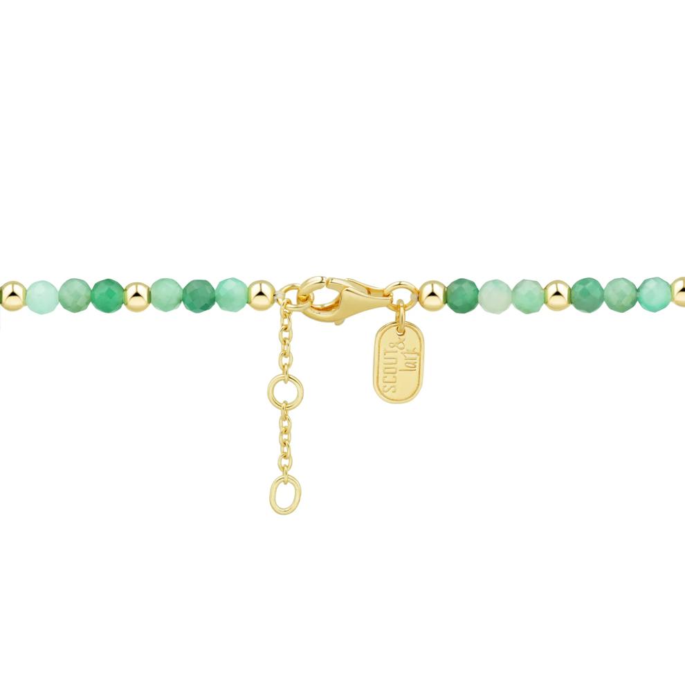 Emerald Bead Bracelet in Vermeil – Image 4 of 4