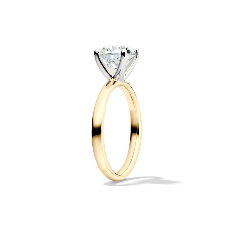 Diamond Round Brilliant Cut Solitaire Engagement Ring in 14K Yellow Gold (2 ct.) – Image 3 of 5