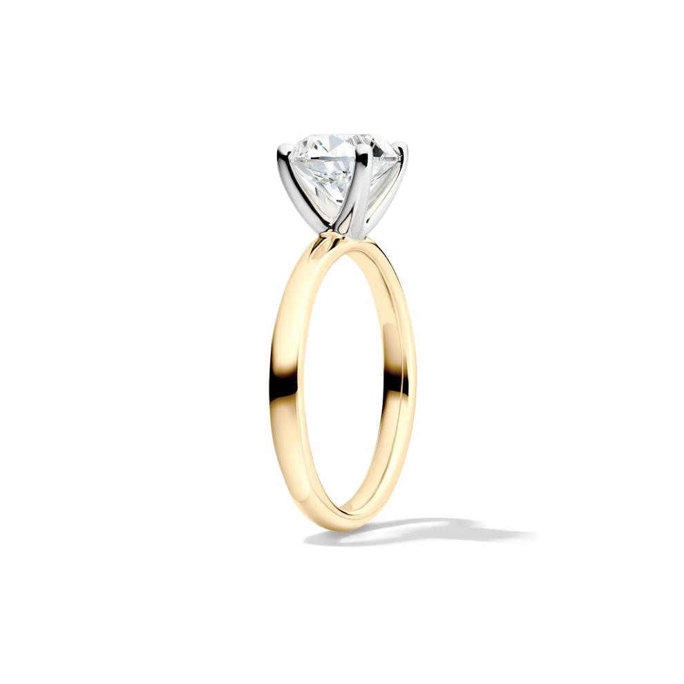 Diamond Round Brilliant Cut Solitaire Engagement Ring in 14K Yellow Gold (2 ct.) – Image 3 of 5