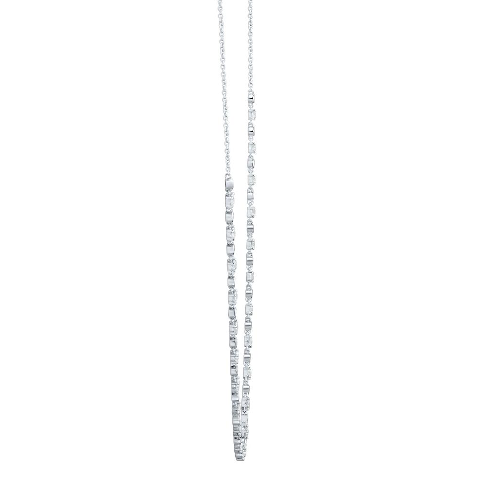 Lab Grown Diamond Tennis Necklace in 14K White Gold (2 ct. tw.) – Image 2 of 3