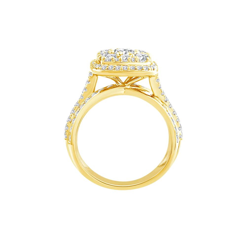 Diamond Composite Engagement Ring in 10K Yellow Gold (2 ct. tw.) – Image 2 of 3