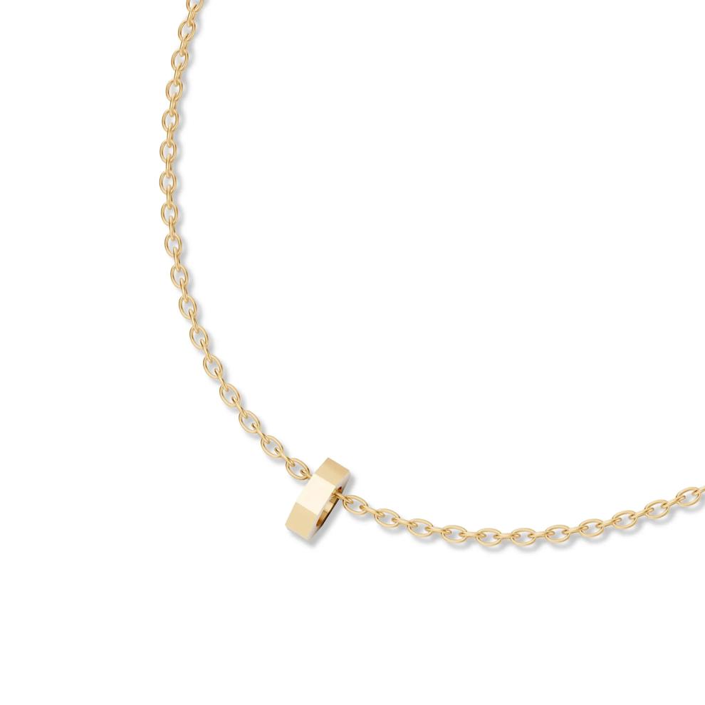Men's Hex Nut Pendant Necklace in Vermeil – Image 4 of 4