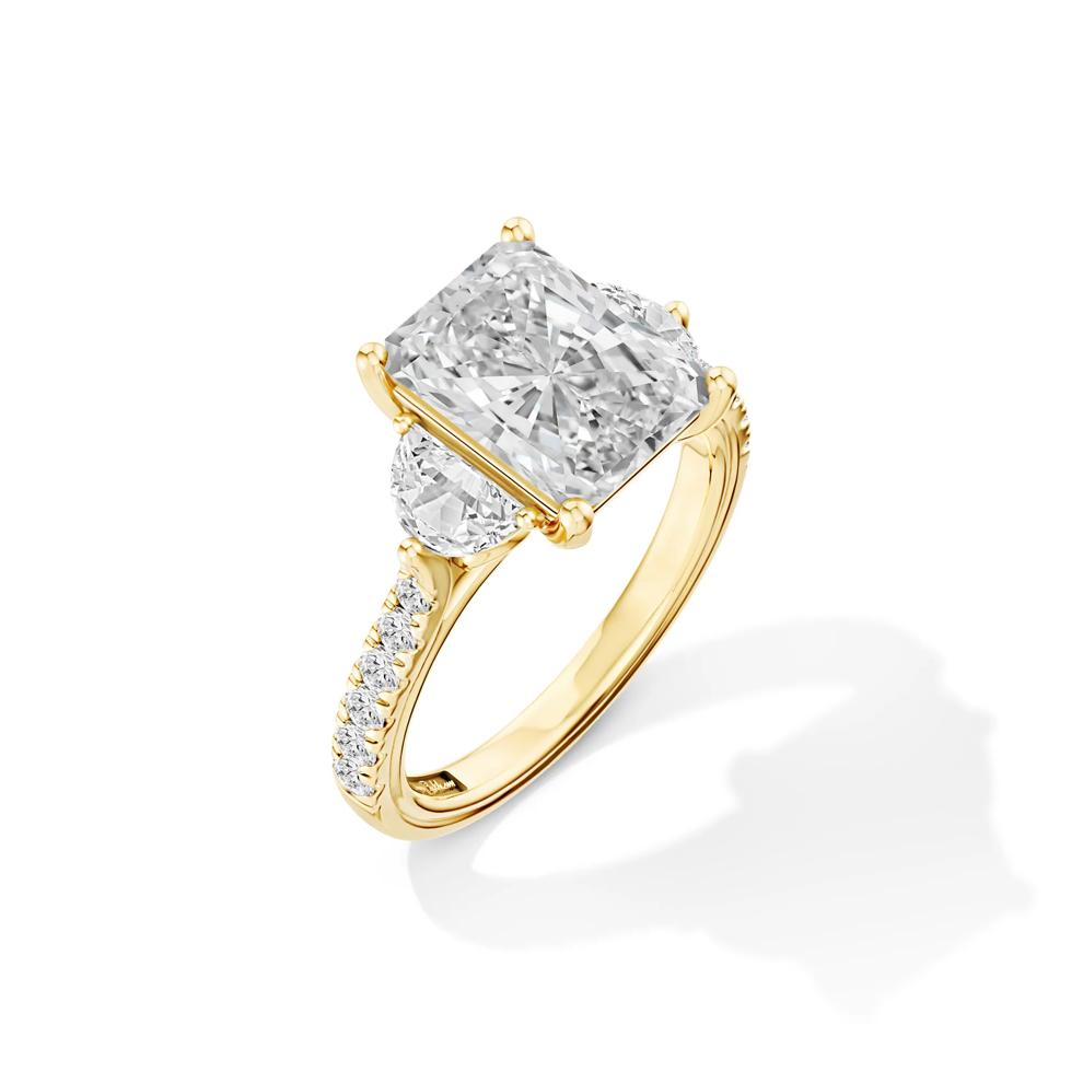 Marion Lab Grown Diamond Engagement Ring in 18K Yellow Gold (3 3/4 ct. tw.) – Image 2 of 4