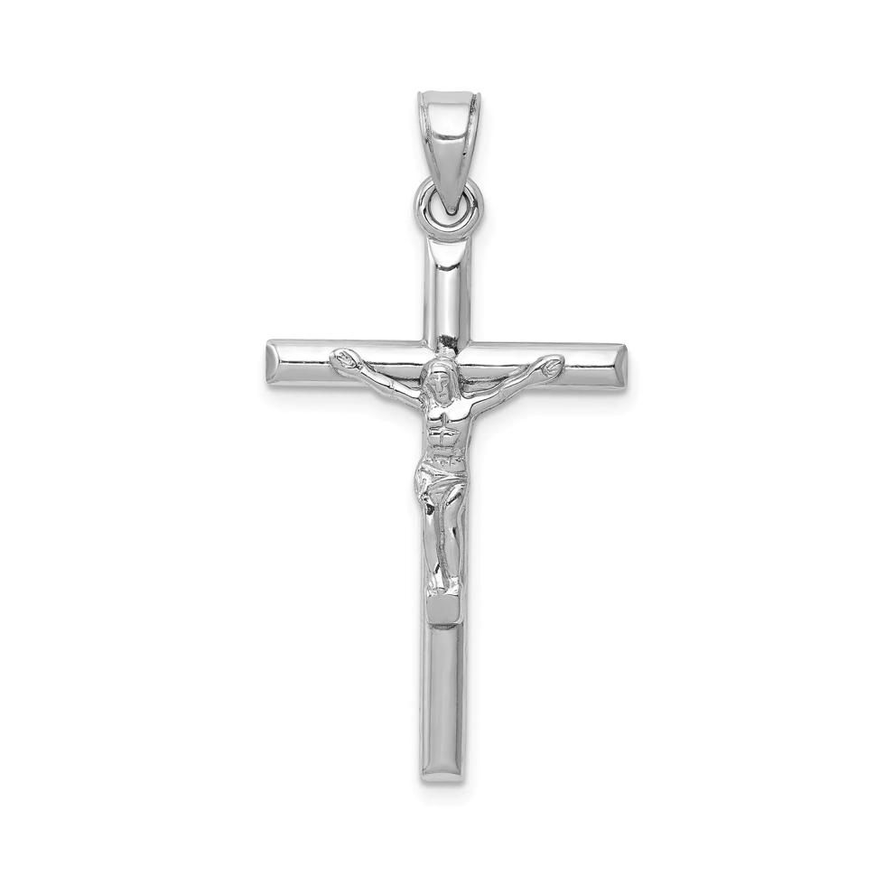Crucifix Pendant in 14K White Gold – Image 1 of 2