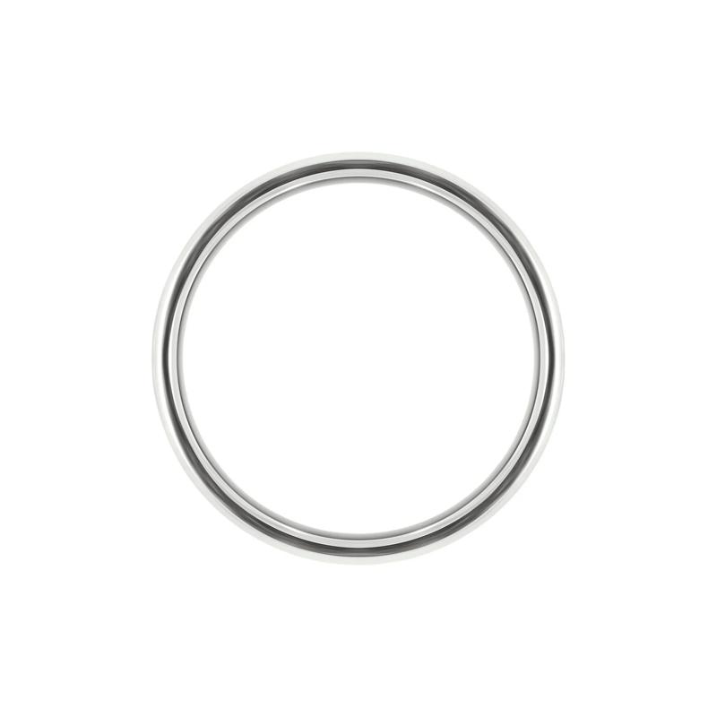 Men&#39;s Satin Finish Band in 10K White Gold, 6MM – Image 2 of 3