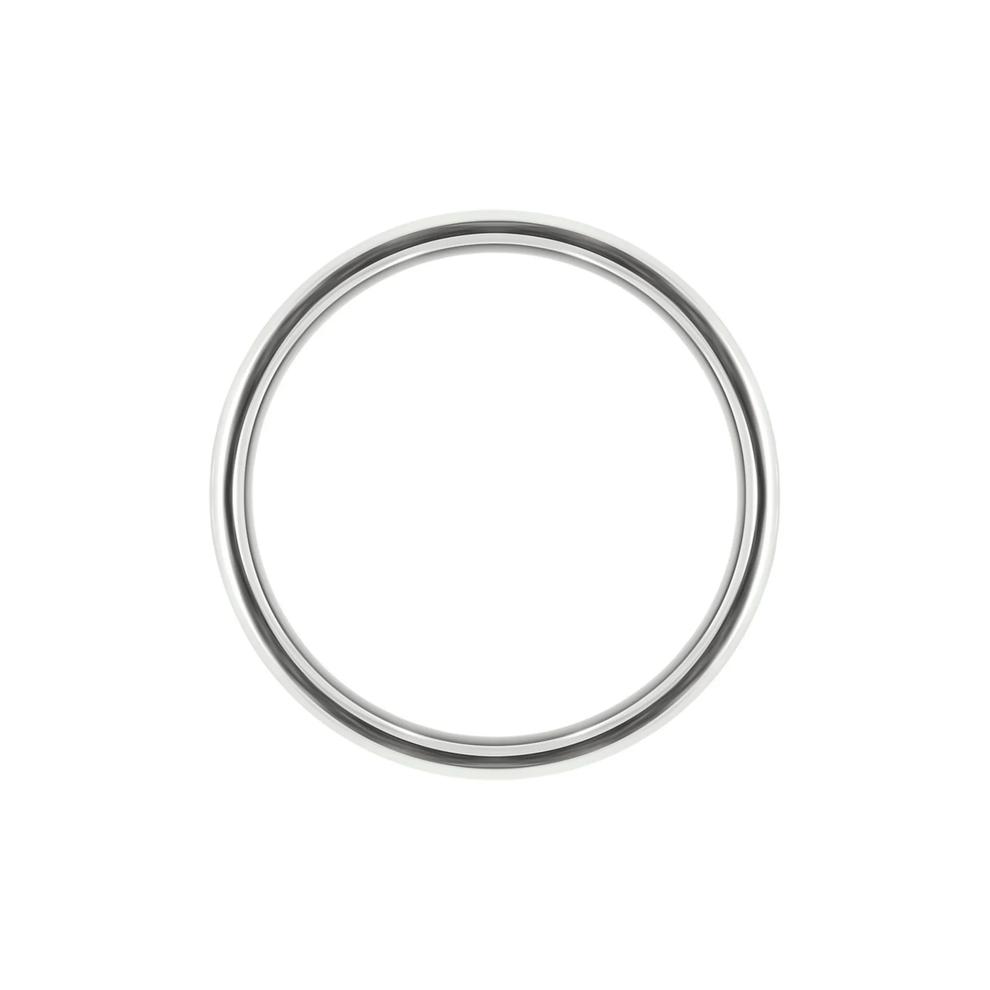 Men's Satin Finish Band in 10K White Gold, 6MM – Image 2 of 3