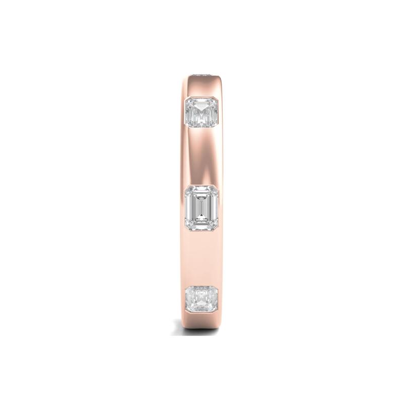 Emerald-Cut Lab Grown Diamond Band in 14K Rose Gold &#40;1 ct. tw.&#41; – Image 3 of 3