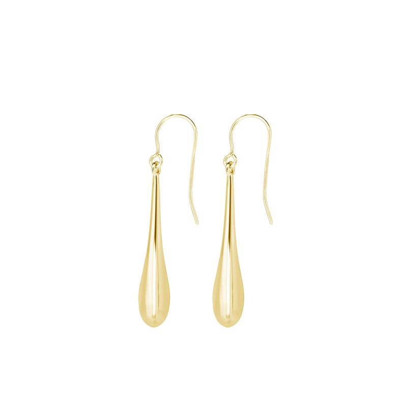 Polished Teardrop Earrings in 14K Yellow Gold – Image 1 of 2