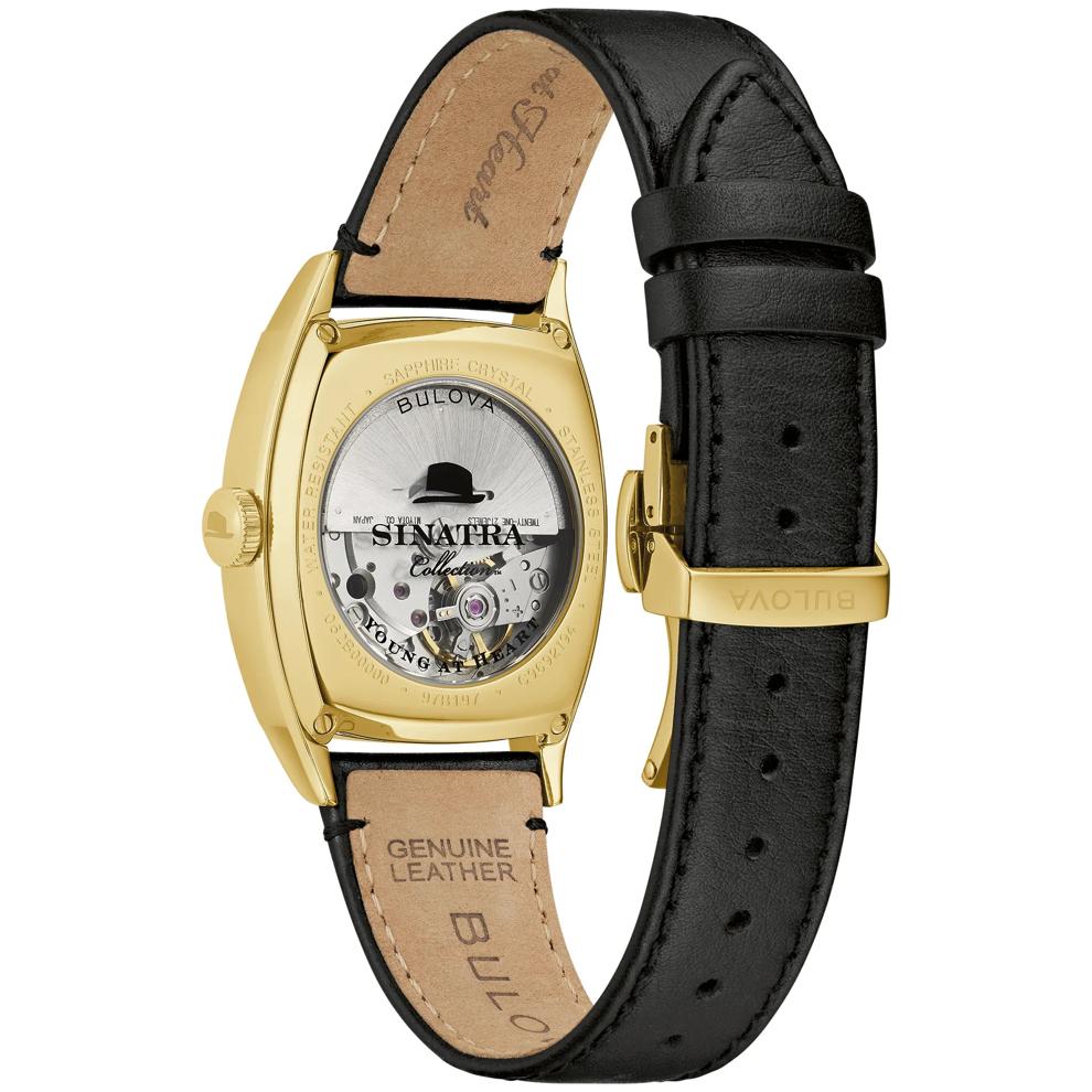 Men's Frank Sinatra Watch in Black Leather – Image 3 of 3