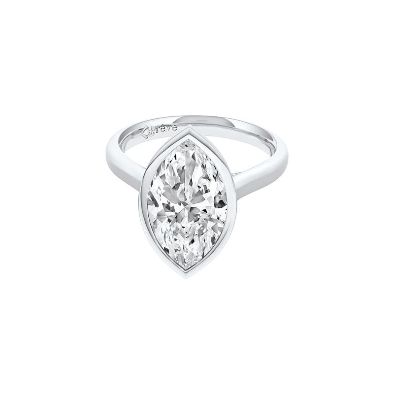Monroe Lab Grown Diamond Marquise Engagement Ring in 14K White Gold &#40;4 ct. tw.&#41; – Image 5 of 5