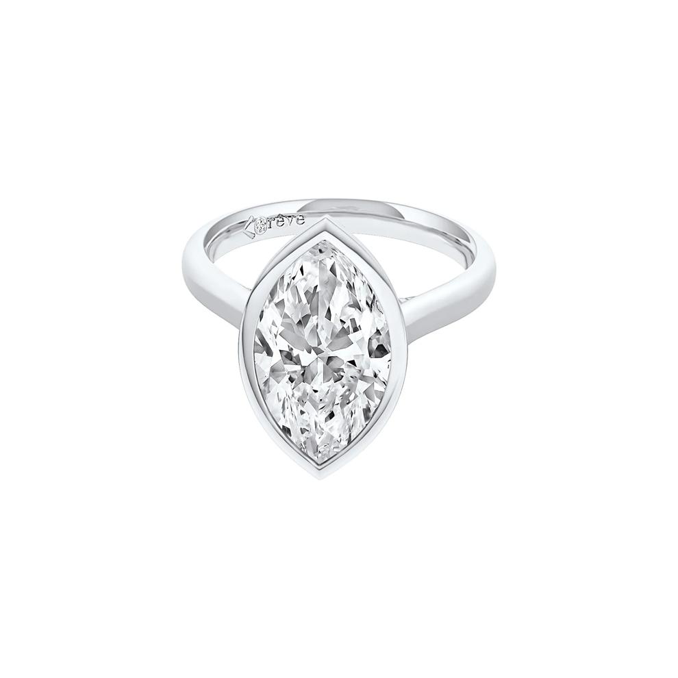 Monroe Lab Grown Diamond Marquise Engagement Ring in 14K White Gold (4 ct. tw.) – Image 5 of 5