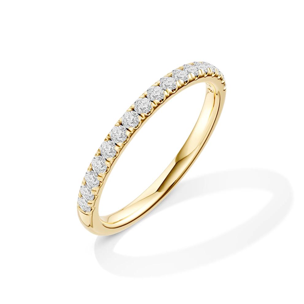 Lab Grown Diamond Three-Stone Engagement Set in 10K Yellow Gold (3 ct. tw.) – Image 4 of 6