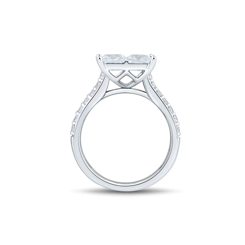Lab Grown Diamond Composite Engagement Ring in 10K White Gold &#40;4 ct. tw.&#41; – Image 2 of 3