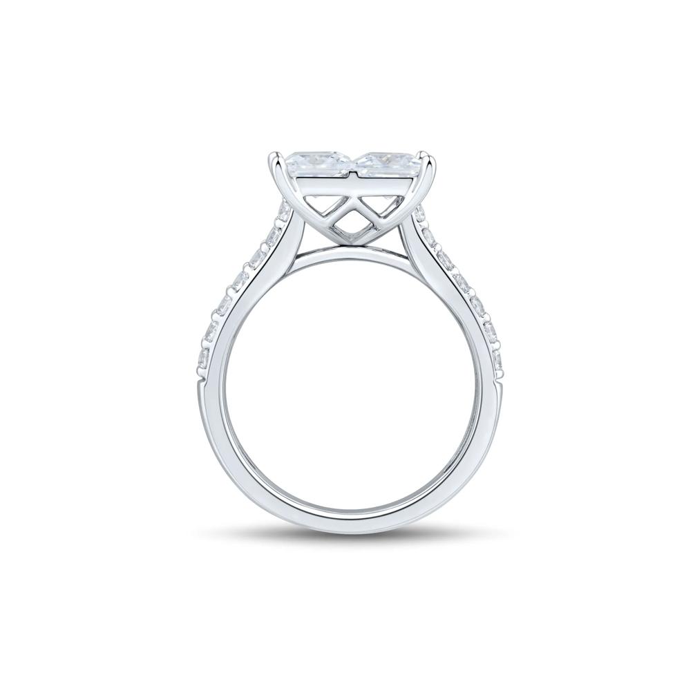 Lab Grown Diamond Composite Engagement Ring in 10K White Gold (4 ct. tw.) – Image 2 of 3
