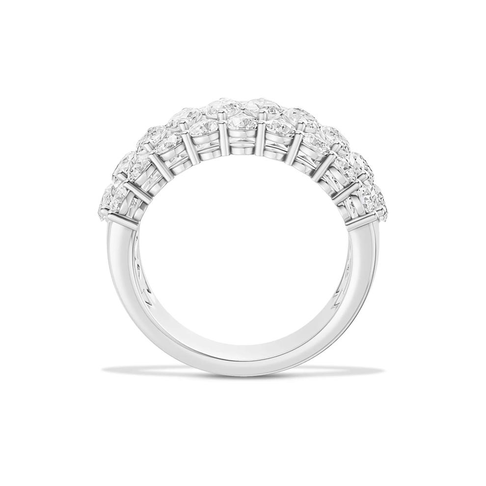 Lab Grown Diamond Marquise Center Multi-Row Band in 10K White Gold (3 ct. tw.) – Image 2 of 4