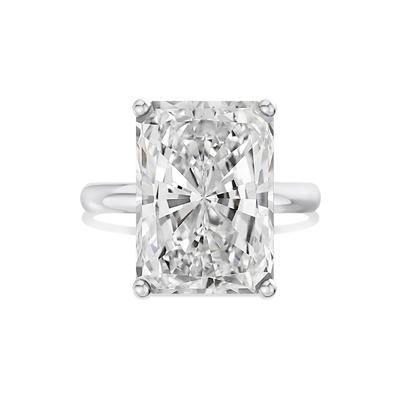Lab Grown Diamond Radiant-Cut Solitaire Ring in 14K White Gold (9 ct.)