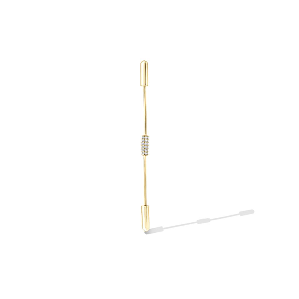 Men's Lab Grown Diamond Collar Bar in Vermeil (1/5 ct. tw.) – Image 1 of 2