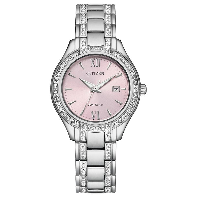 Ladies&#39; Silhouette Crystal Watch in Stainless Steel, 30MM  – Image 1 of 3