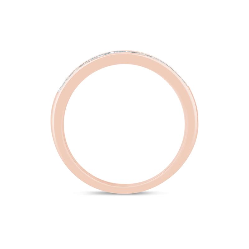 Princess-Cut Diamond Channel-Set Band in 14K Rose Gold &#40;1/2 ct. tw.&#41; – Image 2 of 3