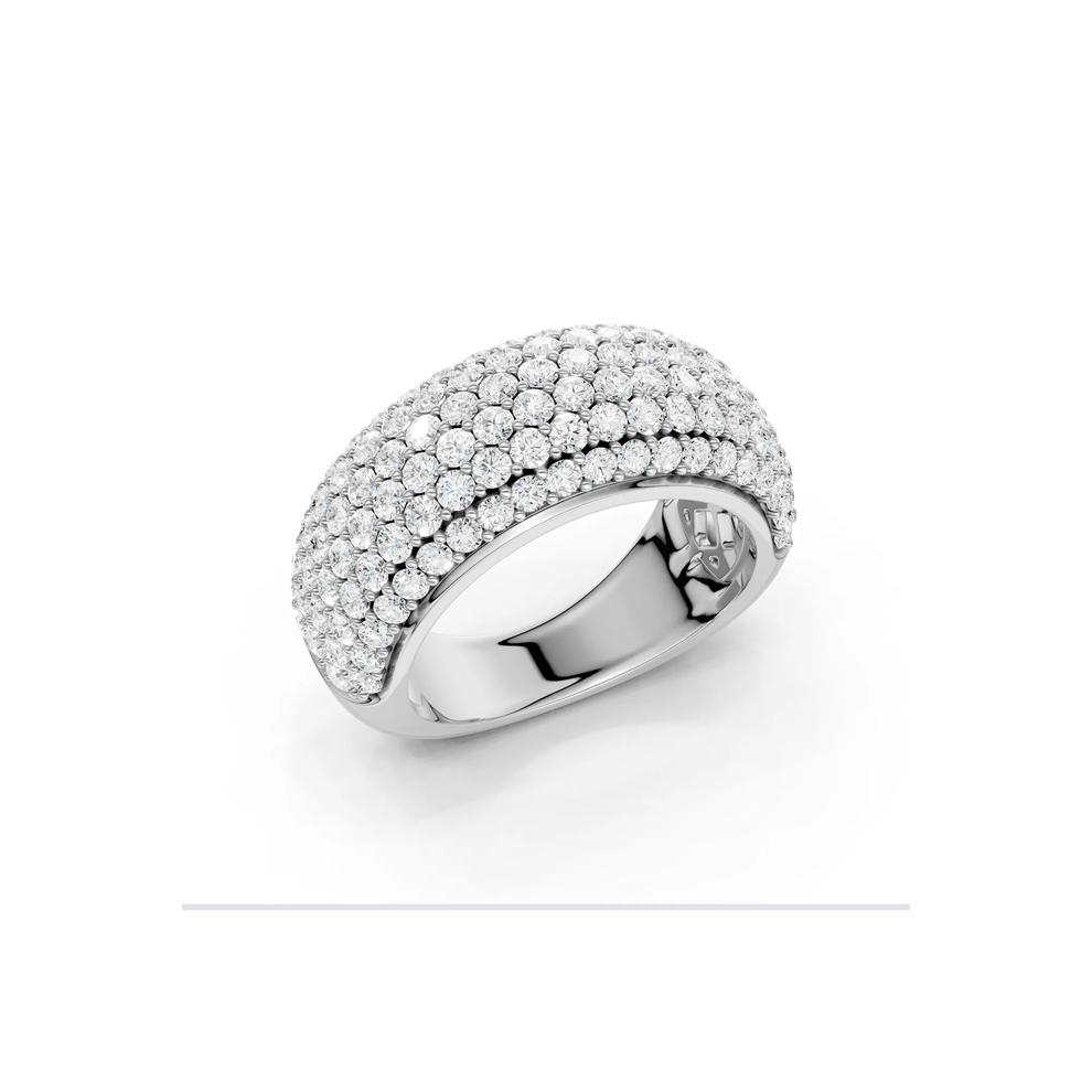 Lab Grown Diamond Pav&eacute; Band Ring in 14K White Gold (2 ct. tw.) – Image 2 of 4