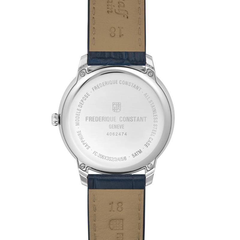 Men&#39;s Classics Moneta Moonphase Watch With Blue Leather Strap – Image 2 of 3