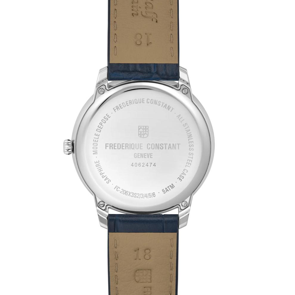 Men's Classics Moneta Moonphase Watch With Blue Leather Strap – Image 2 of 3