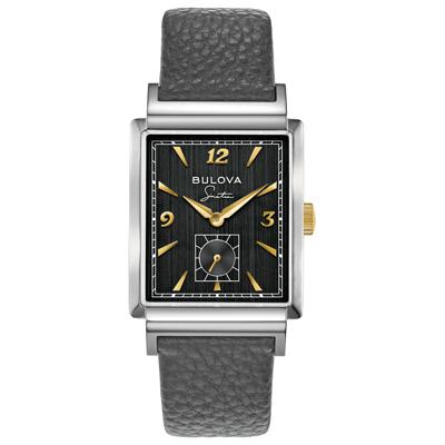 Men's Frank Sinatra My Way Watch in Black Leather