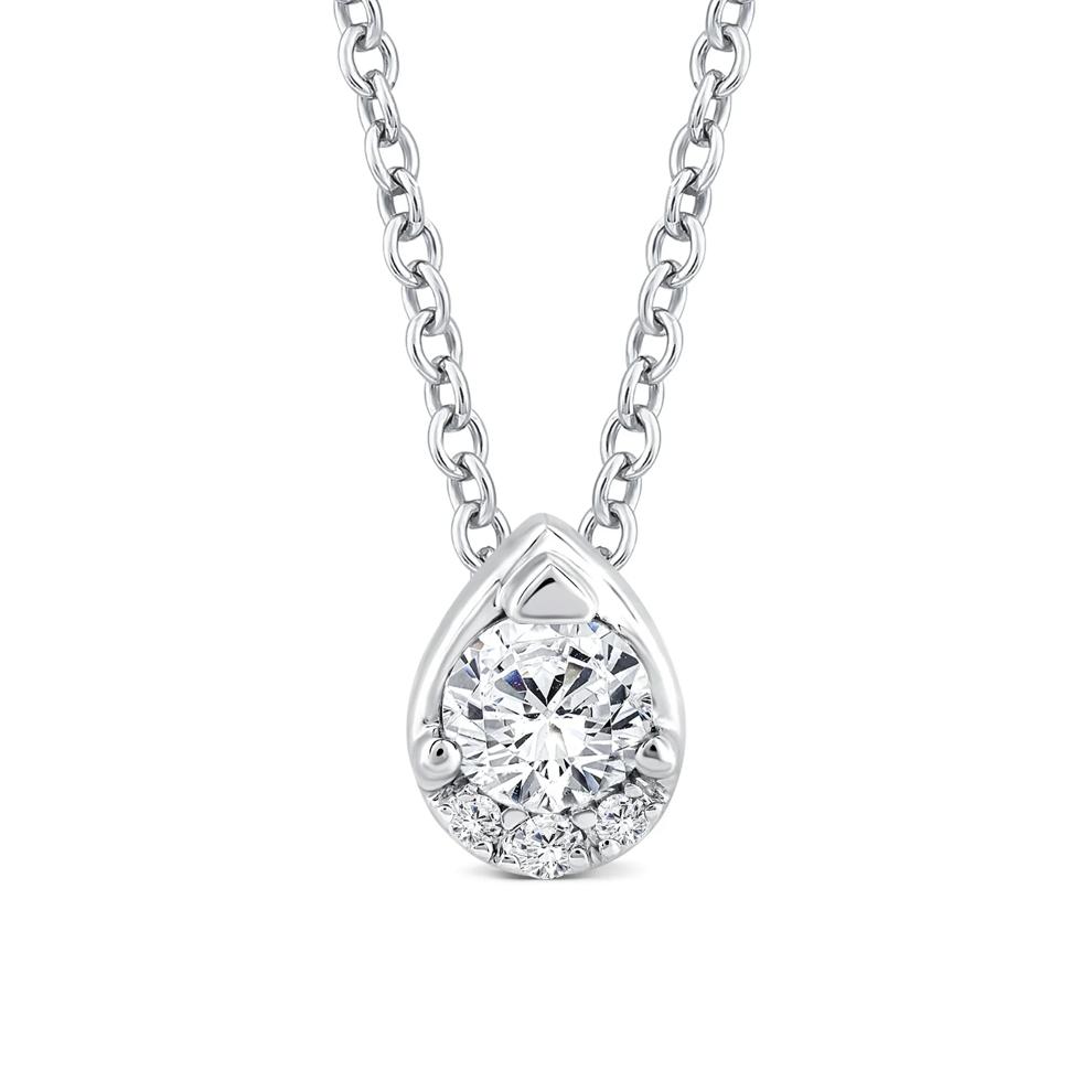 Diamond Pendant in 10K White Gold (1/7 ct. tw.) – Image 1 of 4