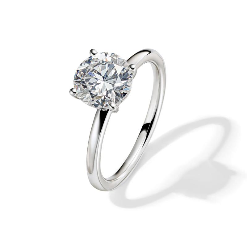 Lab Grown Diamond Round Solitaire Engagement Ring in 14K White Gold &#40;2 ct.&#41; – Image 4 of 4