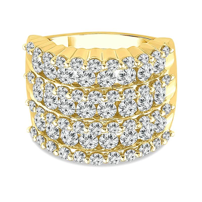 Seven-Row Diamond Wedding Band in 10K Yellow Gold &#40;3 ct. tw.&#41;  – Image 1 of 3