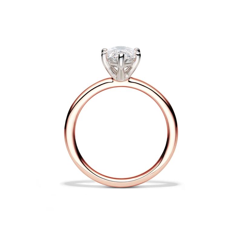Lab Grown Diamond Solitaire Marquise Engagement Ring in 14k Rose Gold &#40;2 ct.&#41; – Image 2 of 4