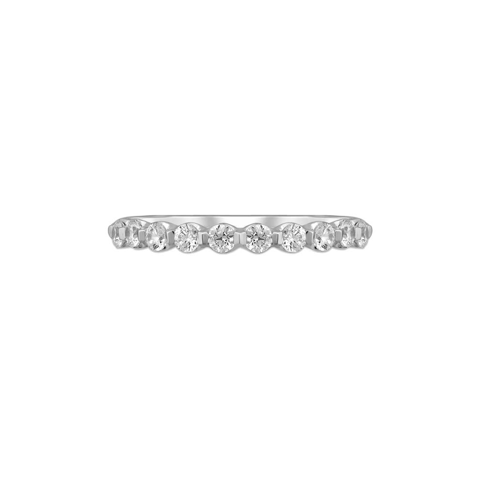 Diamond Anniversary Band with Shared Prongs in 14K White Gold (1/2 ct. tw.) – Image 1 of 2