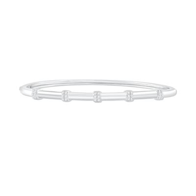Diamond Bangle Bracelet in Sterling Silver (1/4 ct. tw.)