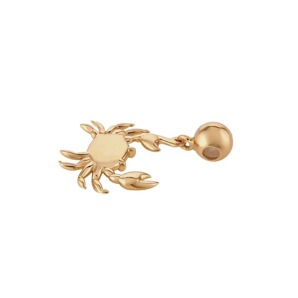 Crab Bead Charm in Vermeil – Image 2 of 2