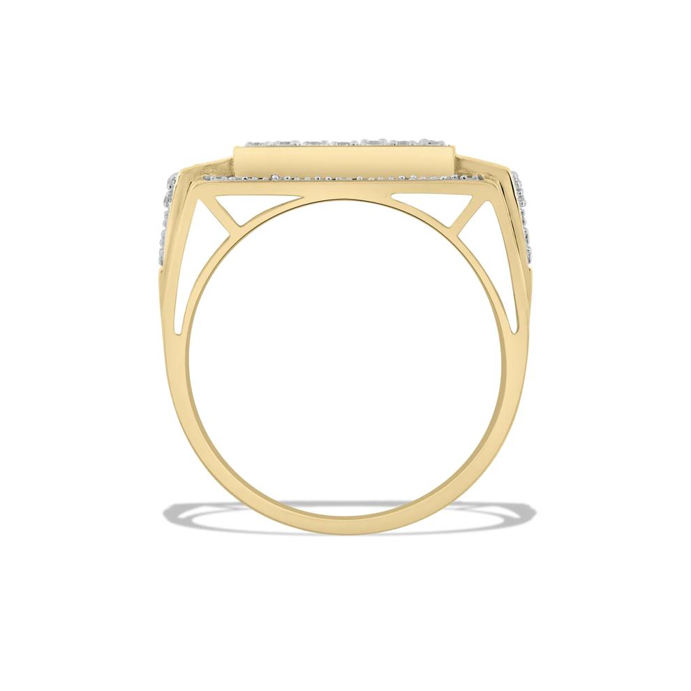 Men's Diamond Composite Center Ring in 10K Yellow Gold (1/2 ct. tw.) – Image 2 of 4