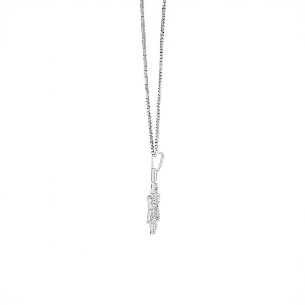 Men's Diamond Star of David Pendant in Sterling Silver (1/2 ct. tw.) – Image 2 of 4