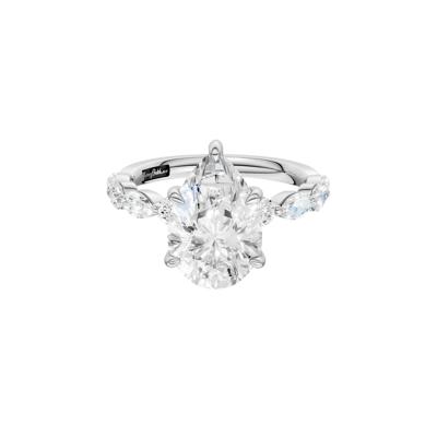 Alma Lab Grown Diamond Engagement Ring in Platinum (3 3/4 ct. tw.)