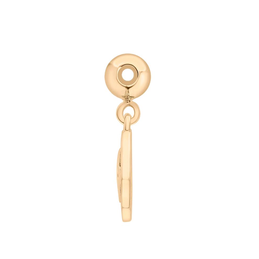 Capricorn Zodiac Disc Bead Charm in Vermeil – Image 2 of 3