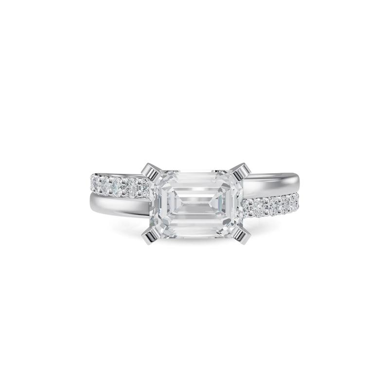 Lab Grown Diamond Semi-Mount Engagement Ring in 14K White Gold &#40;Setting Only&#41; – Image 1 of 6