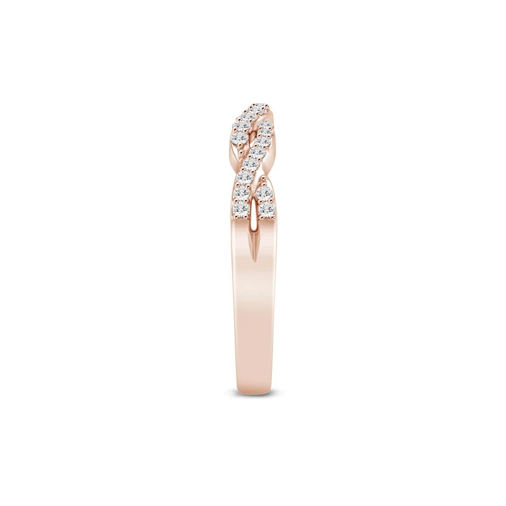 Diamond Twist Contour Band in 14K Rose Gold (1/5 ct. tw.) – Image 3 of 3