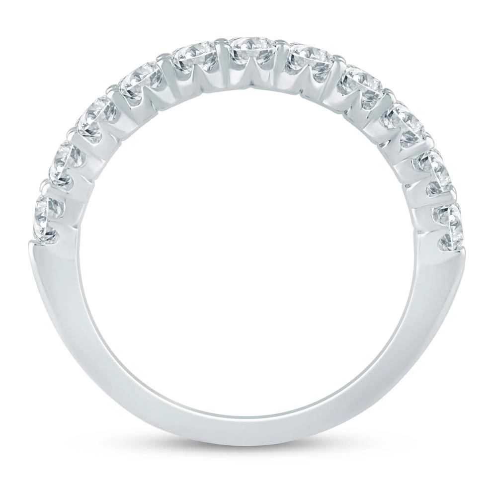 Diamond Shared Prong Wedding Band in 14K White Gold (1 ct. tw.) – Image 2 of 3