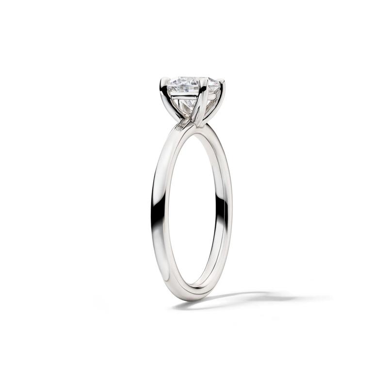 Lab Grown Diamond Solitaire Round Engagement Ring in 14k White Gold (1 ct.) – Image 3 of 4