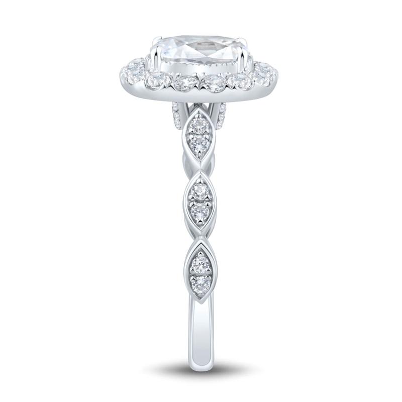 Oval Diamond Engagement Ring in 14K White Gold (1 1/2 ct. tw.) – Image 2 of 3