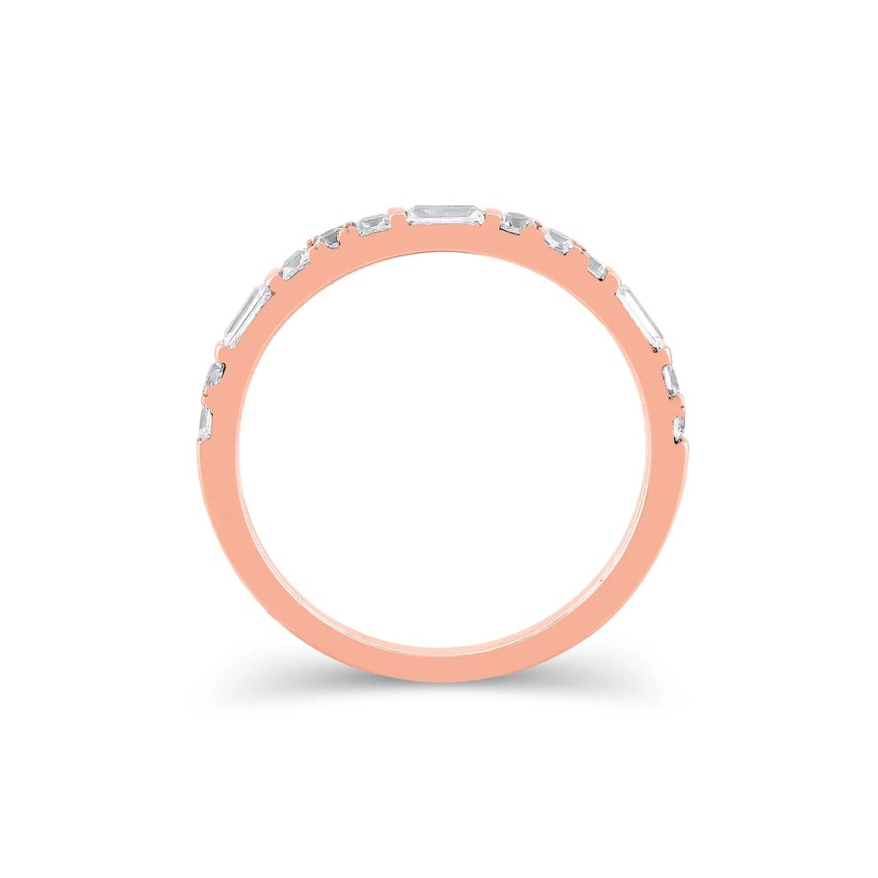 Lab Grown Diamond Mixed Shape Anniversary Band in 10K Rose Gold (1/2 ct. tw.) – Image 2 of 3