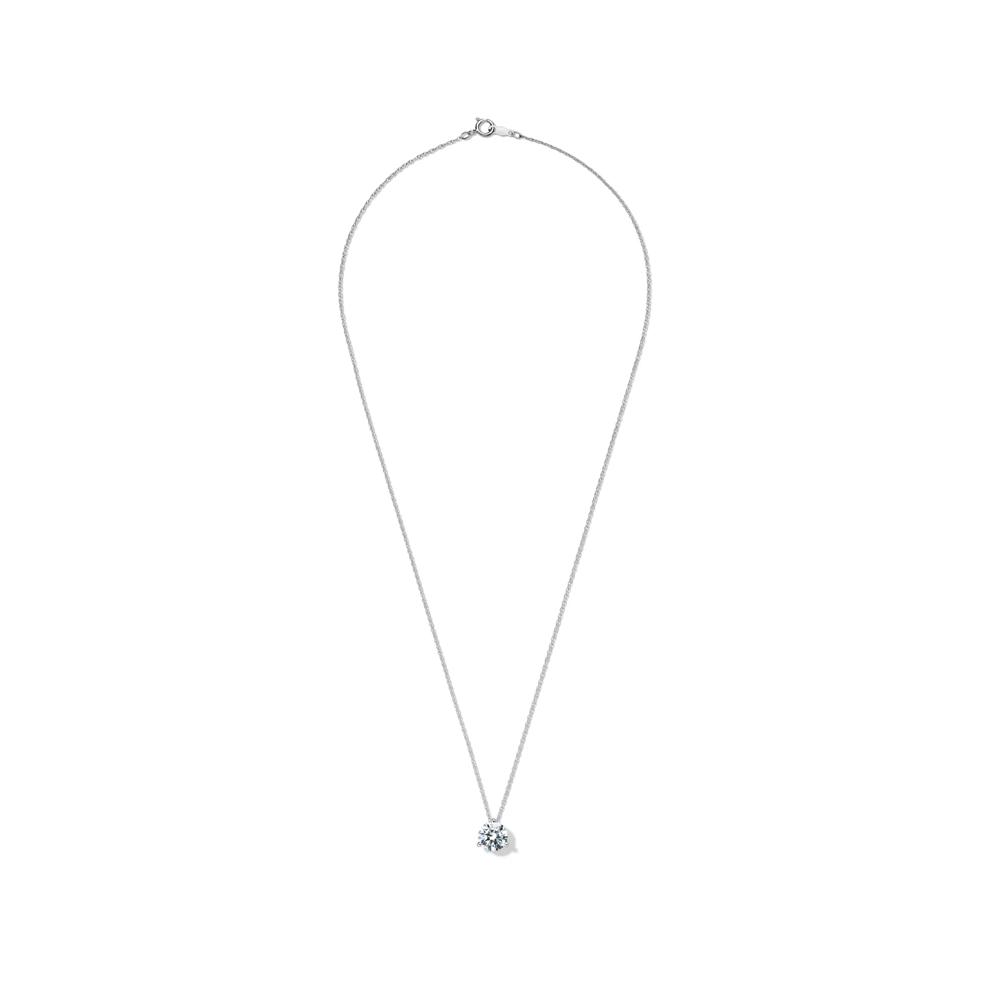 Lab Grown Diamond Solitaire Pendant in 14K White Gold (2 ct.) – Image 2 of 4