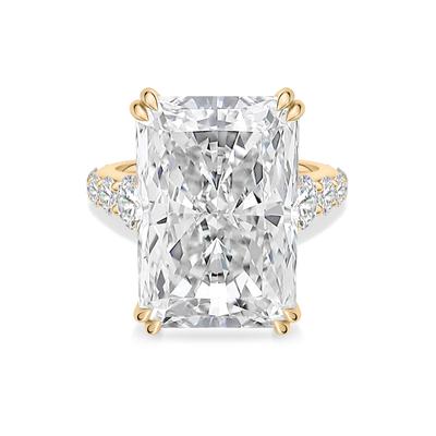 Lab Grown Diamond Radiant Engagement Ring in 14K Yellow Gold (14 1/2 ct. tw.)