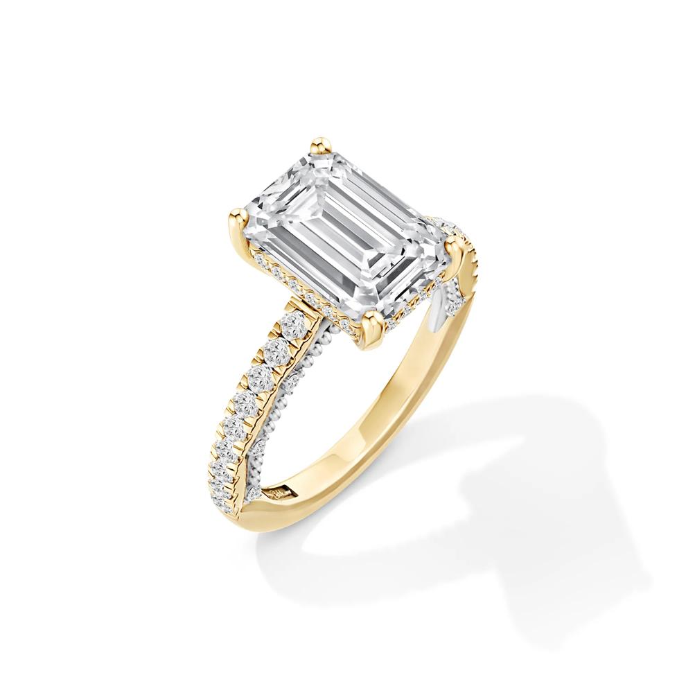 Eliza Lab Grown Diamond Engagement Ring in 18K Yellow &amp; White Gold (4 1/2 ct. tw.) – Image 2 of 4