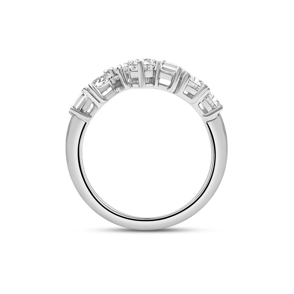 Lab Grown Diamond Multi-Shape Bypass Ring in 14K White Gold (1 1/2 ct. tw.) – Image 2 of 3