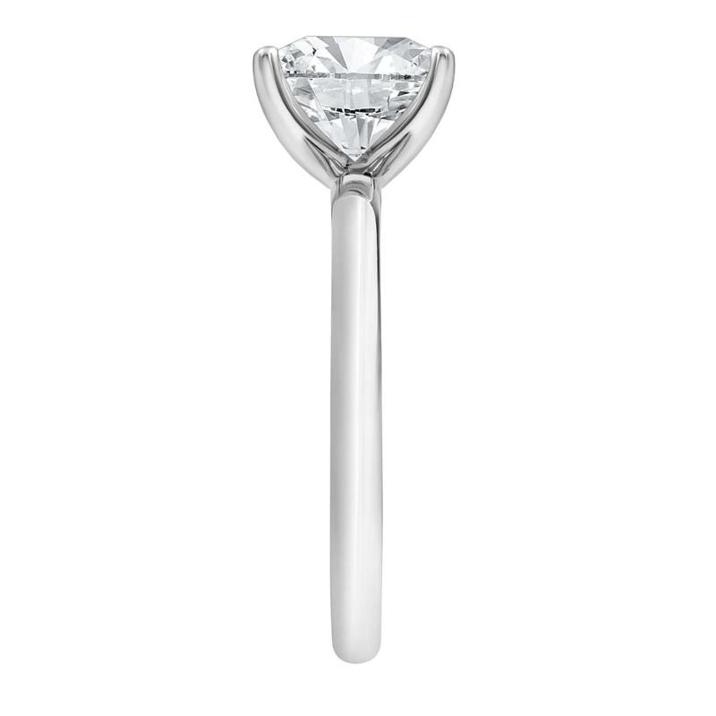 Diamond Princess Cut Solitaire Engagement Ring in 14K White Gold &#40;2 ct.&#41; – Image 3 of 5